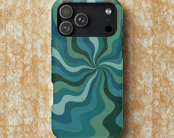 Groovy Swirls Phone Case | Retro Spiral Pattern, Magnetic Impact-Resistant