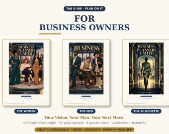 Business Planner 2027 for Business Owners | Quarterly Goal Planner, Income & Expense Tracker, GoodNotes