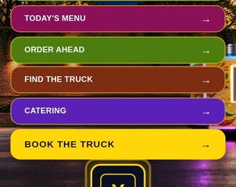 Link in Bio Template with Live Video Background for Taco Truck & Food Truck: ROLL-IN Animated Page