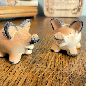 Vintage Pig salt and pepper shakers Made in Japan
