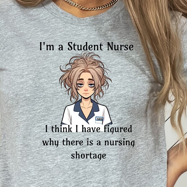 Studenten Krankenschwester lustiges T-Shirt, Krankenschwester in der Ausbildung Krankenpfleger Schule Überlebender Kurzarm T-Shirt, professioneller Kaffeetrinker Studenten Rundhals-T-Shirt
