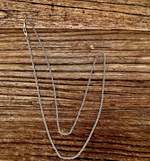 James Avery 14K Gold Light Rope Chain Gem