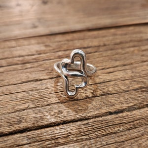 James Avery Sterling Silver Flowering Vines Heart Ring - 9.5