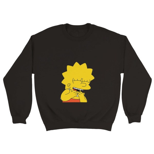 Lisa Simpson - Sweat-shirt unisexe classique à col rond