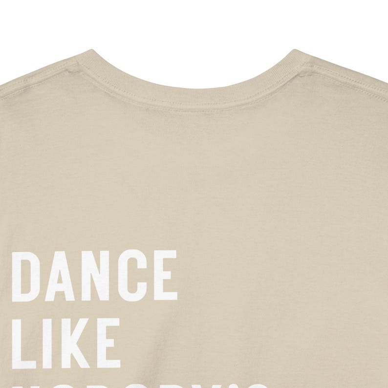 Dansfestivaltröja - Dansa som om ingen tittar på - Bakgrundstryck - Elektronisk musik-tröja - Unisex, 100 % bomull, S - 2 XL bild 18