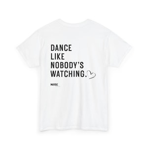 Dansfestivaltröja - Dansa som om ingen tittar på - Bakgrundstryck - Elektronisk musik-tröja - Unisex, 100 % bomull, S - 2 XL bild 9