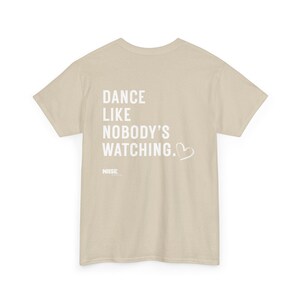 Dansfestivaltröja - Dansa som om ingen tittar på - Bakgrundstryck - Elektronisk musik-tröja - Unisex, 100 % bomull, S - 2 XL bild 16
