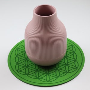 Flower of Life: Felt coasters in different sizes & colors