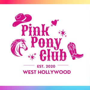 Pink Pony Club Svg, Western Png, Pink Pony Girl, Cowgirl Clipart File, Pop Music Svg, Trendy Cute Png, Craft Design File, Cricut Sublimation
