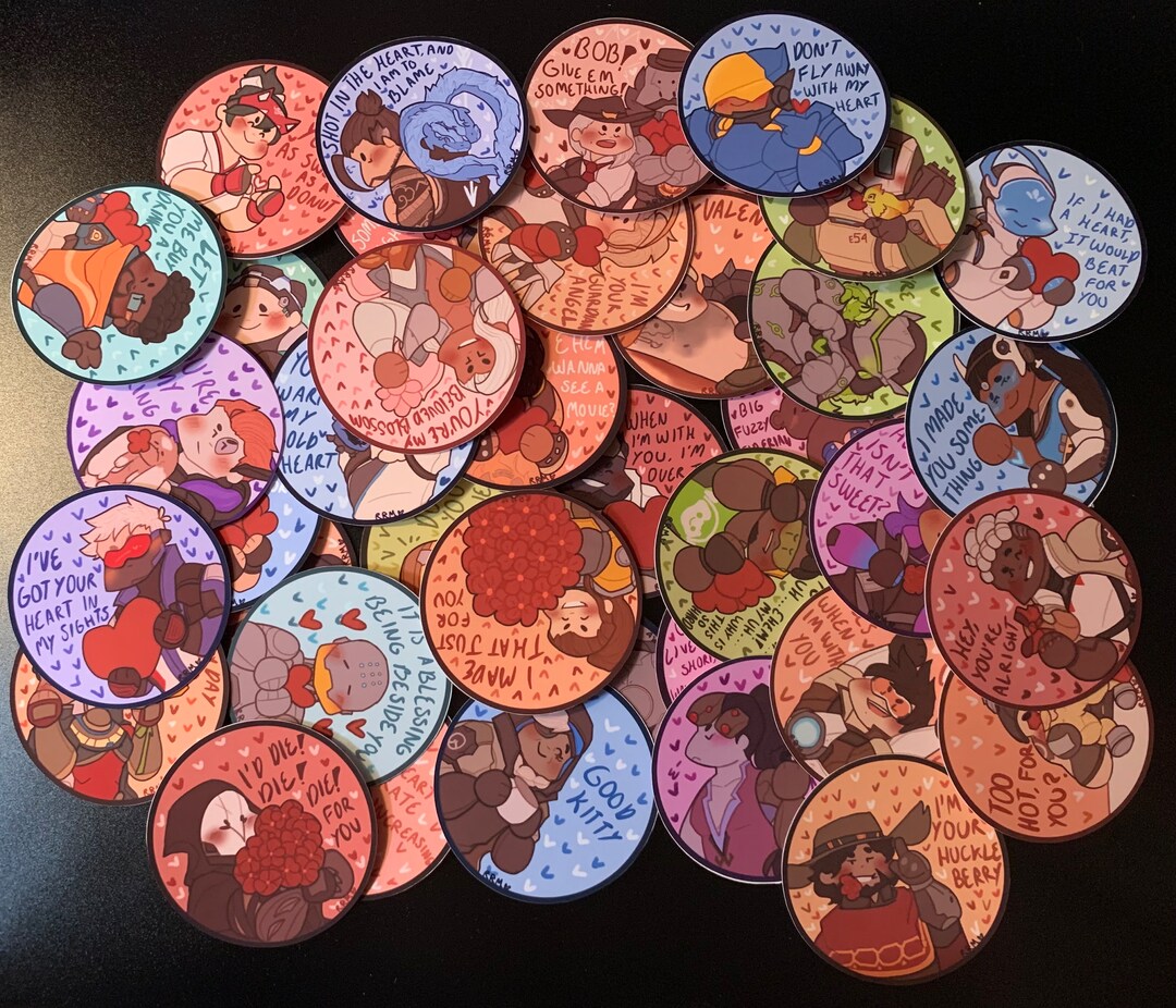 Overwatch Valentine Stickers - Etsy