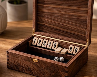 Wooden Shut the Box Dice Game – Math Learning Toy (PDF Plan)