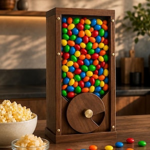 DIY Candy Dispenser Plan – Wooden Turn-Knob Snack Dispenser PDF (Instant Download)