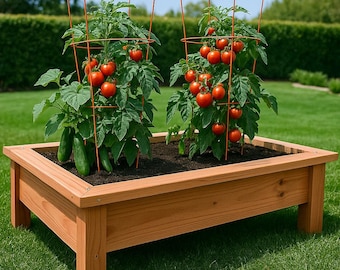 DIY Raised Garden Bed Plan PDF, Build a Wooden Planter Box, Digital Download