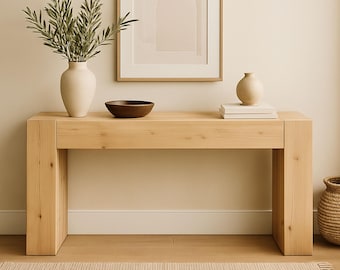 DIY Dovetail Console Table Plan – Rustic Woodworking PDF