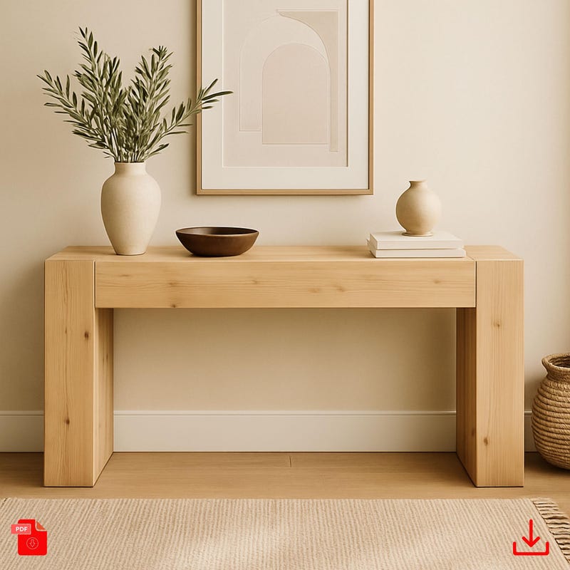 Rustic Console Table - Etsy