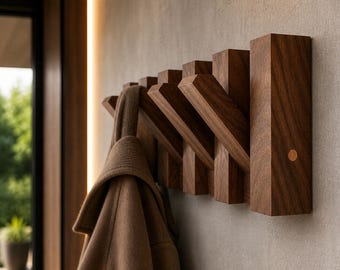 Modern Piano Key Coat Rack – Rustic Farmhouse Wall Decor (PDF Plan)