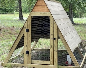DIY Mobile A-Frame Chicken Coop Plans – Portable Chicken Tractor PDF