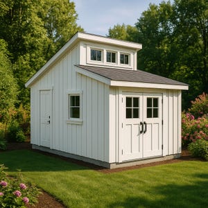 12x20 Garden Shed Plans PDF,  Modern Cabin Plan Plan Digital Download
