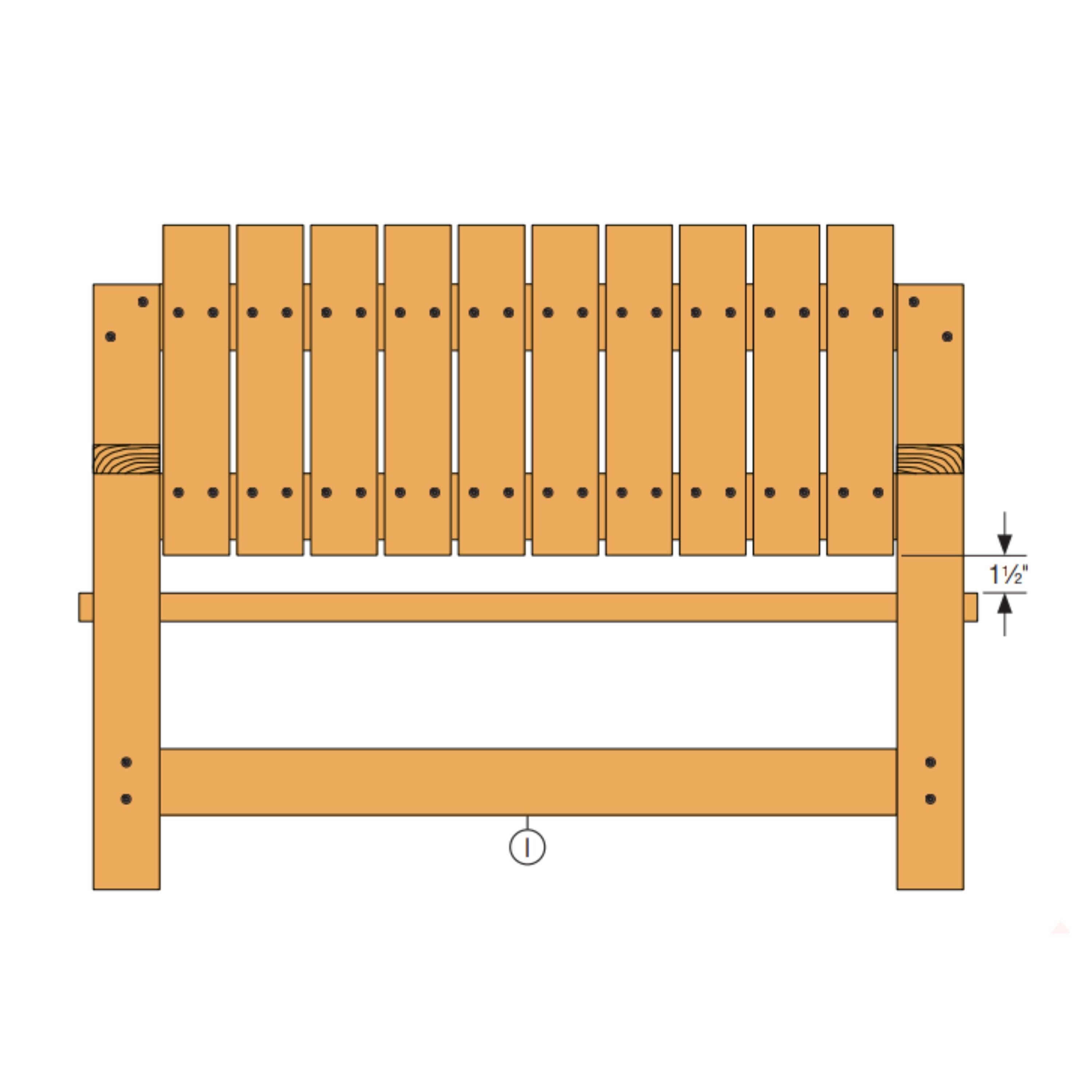 DIY Outdoor Bench Plan – Wood Patio Bench PDF - Etsy