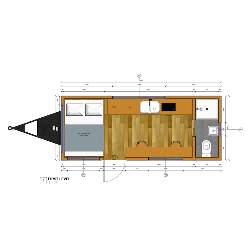 6M Mobile Tiny House Plans With Loft – DIY Cabin PDF - Etsy