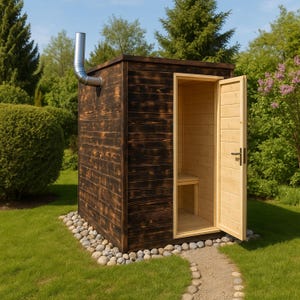 Plannen voor doe-het-buitensauna: stapsgewijze Finse sauna (pdf)
