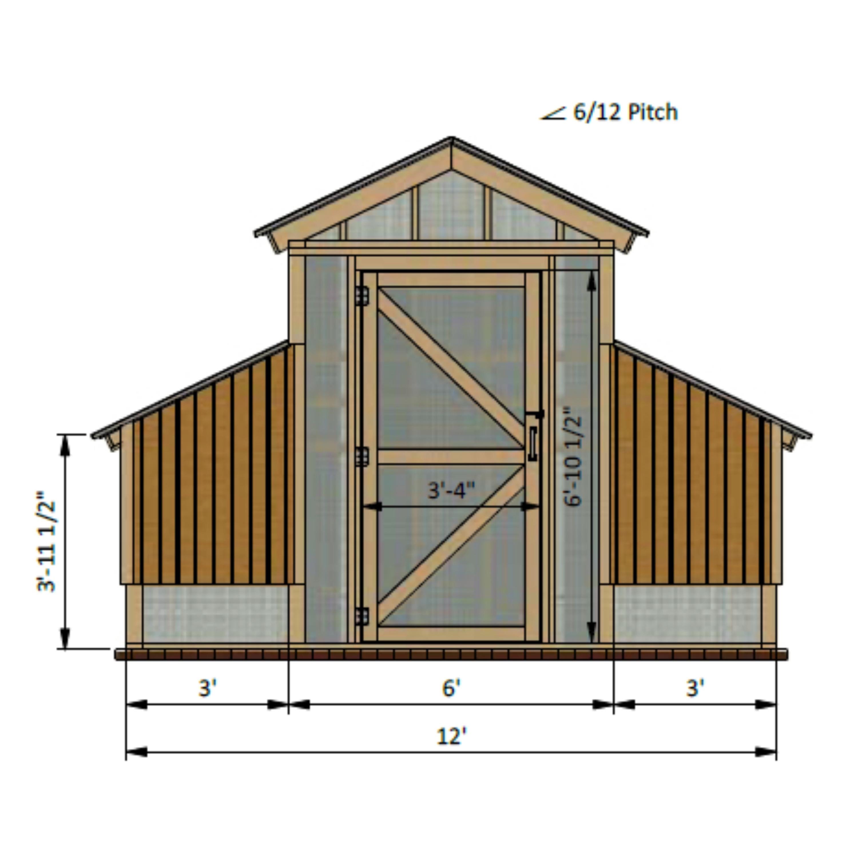 Large Wooden Chicken Coop With Run – DIY Plans (PDF) - Etsy