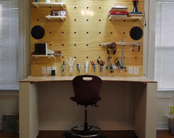 DIY Transforming Workbench Shelf Plans – Convertible Table/Shelf Build Guide (Digital Download)