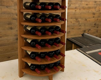 DIY ワインラック プラン - ボトル 20 本、ワイングラス 12 個用ラック
