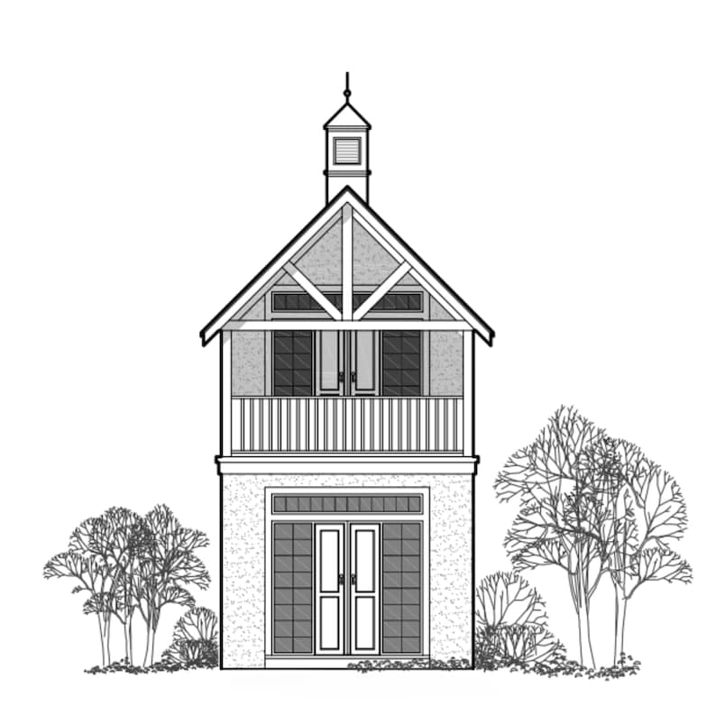 2 Story Tiny House Plan PDF – Guest Cottage Building Blueprint