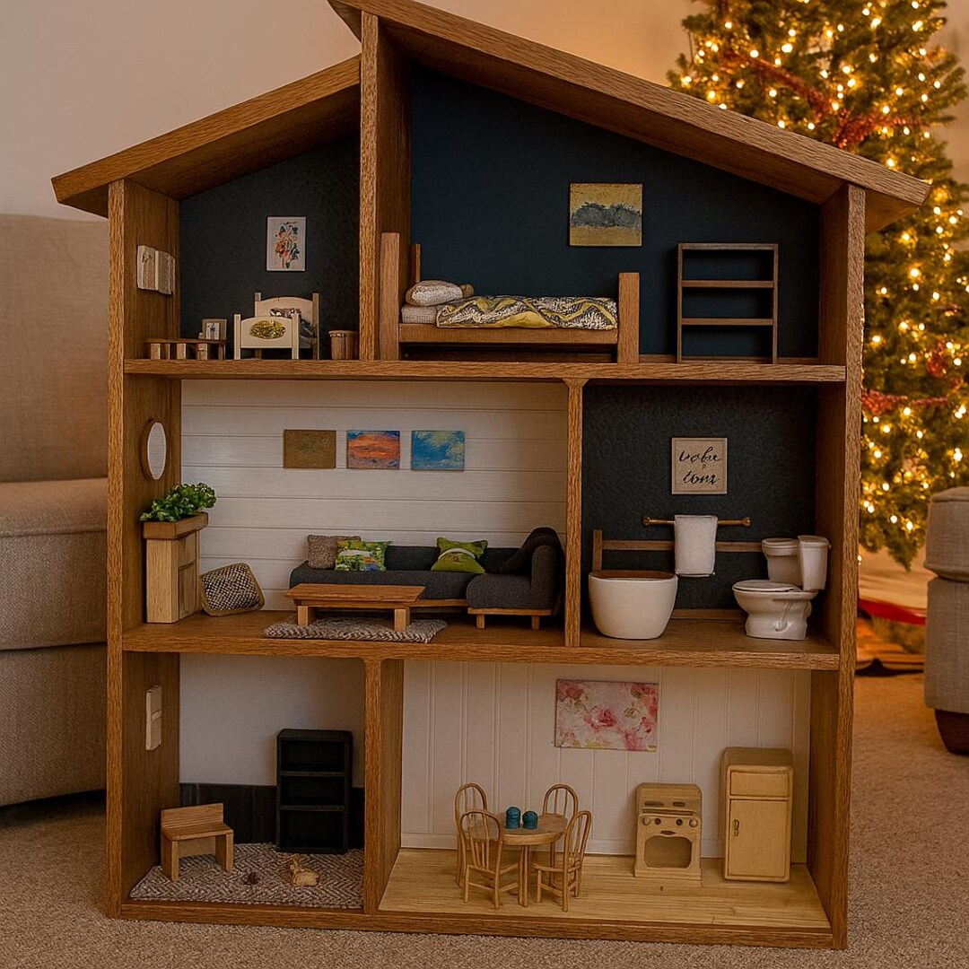 ROWOOD Kit fai da te per casa delle bambole in miniatura, per la costruzione di modelli