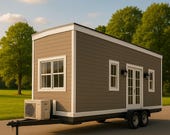 Modern Tiny House on Wheels Plan – Mobile Cabin Blueprint PDF