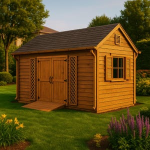 DIY 10x20 Schuppen-Pläne, Gartenschuppen Blaupause, Outdoor Bauplan, Hinterhof-Schuppen, PDF-Download, Sofortige digitale Datei