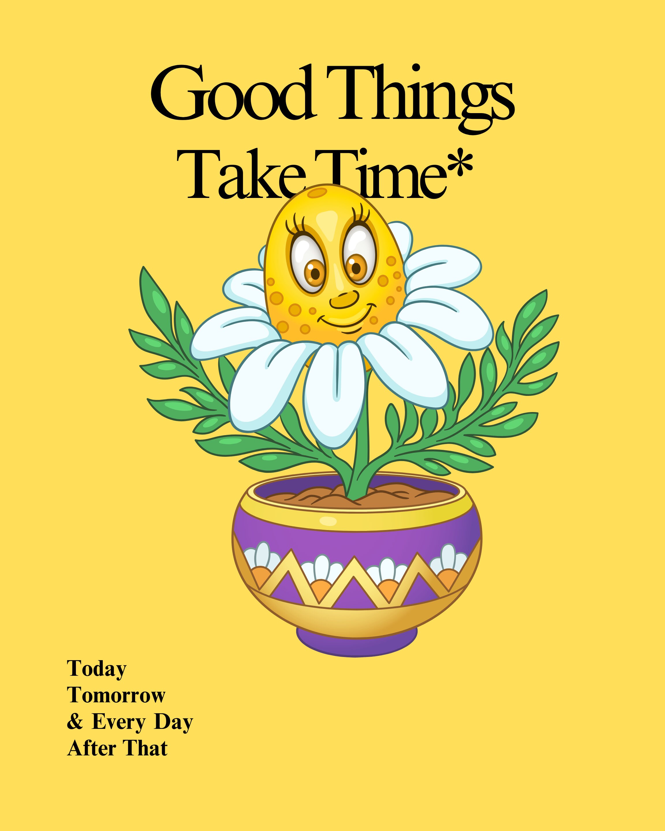 Editable Good Things Retro Quote Wall Print, Quote Wall Art, Digital ...