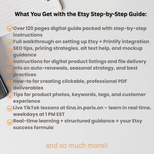 Etsy Seller Guide: Step-by-Step Shop Setup, SEO, & Digital Products (PDF Download) image 2