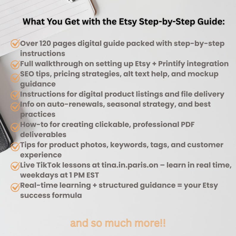 Etsy Seller Guide: Step-by-Step Shop Setup, SEO, & Digital Products (PDF Download) image 2