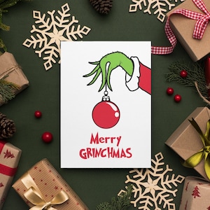 Joyeux Grincheux - Carte imprimée pour les fêtes