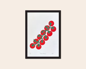 vid + dandy - Serigrafía de tomate (2 capas), 5x7