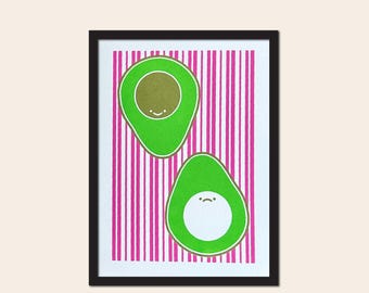 avoca-do/avoca-don't- Serigrafía (3 capas), 5x7