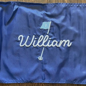Custom Embroidered Golf Flag Baby Golf Gift Boy Girl Name Christmas Shower