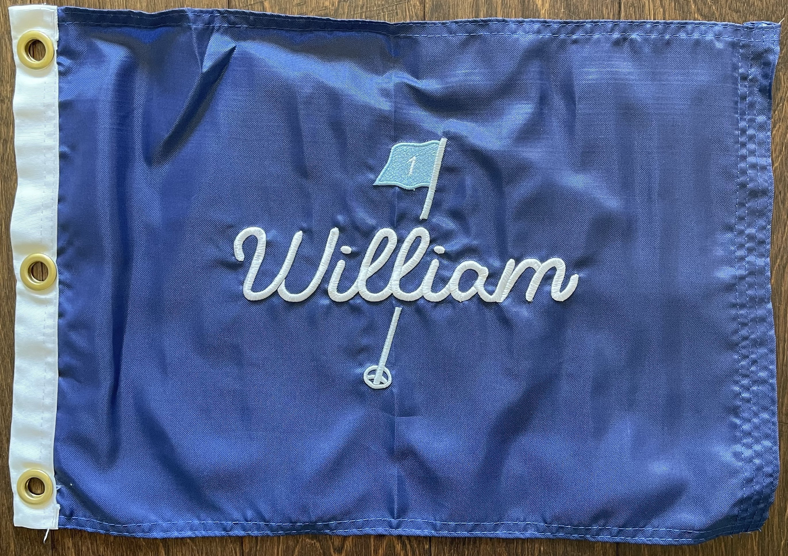 Custom Embroidered Golf Flag Baby Golf Gift Boy Girl Name Christmas Shower