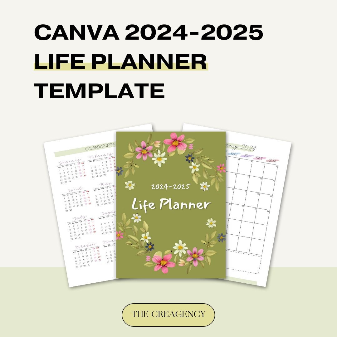 2024-2025 Life Planner Productivity Planner PLR and MRR License 