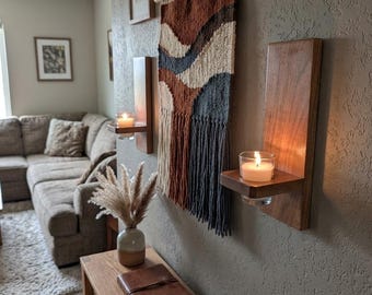 Handmade Cherry wall sconces