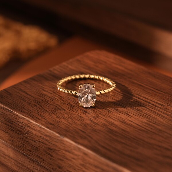 Rope Engagement Ring - Etsy