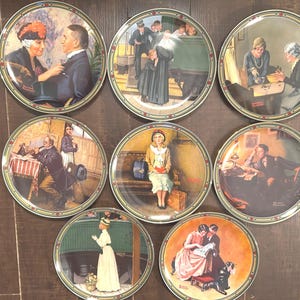 Collezione di piatti da collezione di Norman Rockwell