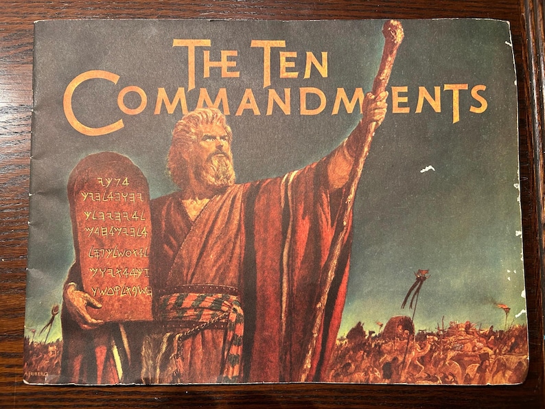 Original 1956 the Ten Commandments Program. - Etsy