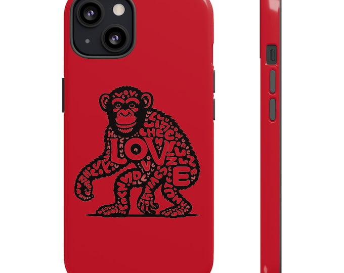 Featured listing image: Love Monkey Limited Edition iPhone Tough Case, Fun & Sturdy Protection, Original Design for You, Your Best Friend, Just Because Gift