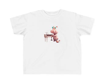 Pink Hippo Toddler's Fine Jersey Tee
