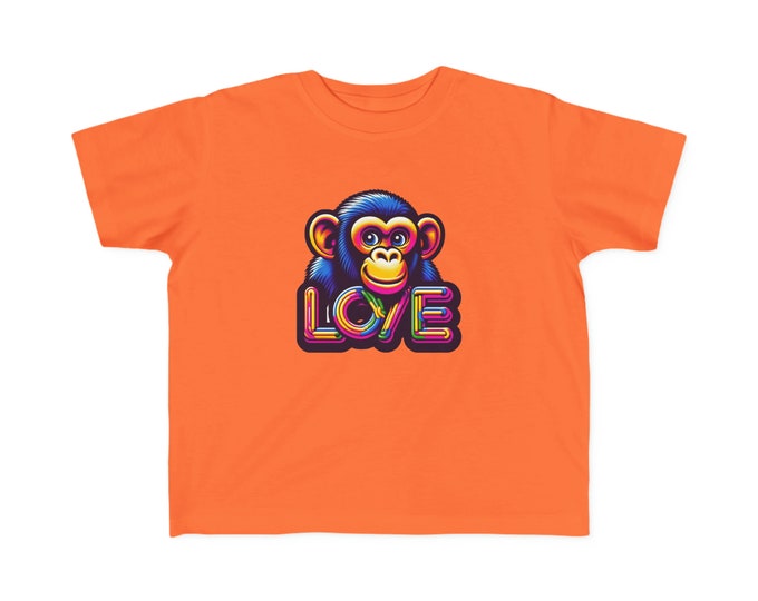 Featured listing image: T-Shirt Love Monkey for Toddlers - Adorable Kids Tee for Playtime Fun - Perfect Birthday or Baby Shower Gift