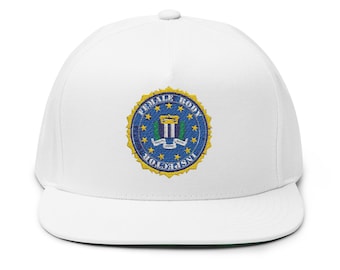 Female Body Inspector FBI -Flat Bill Cap (Embroidered)