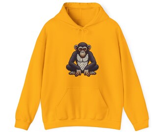 Designer Love Monkey Hoodie - Cool Graphic Animal Top, Ideal for Casual Outfits, Designer Hoodie